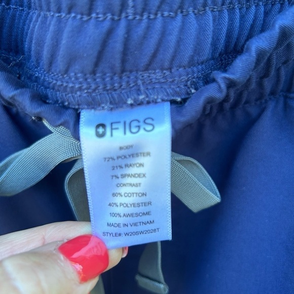 Figs Zamora Jogger Navy Blue Scrub Pant | Size XL Tall - Picture 5 of 5